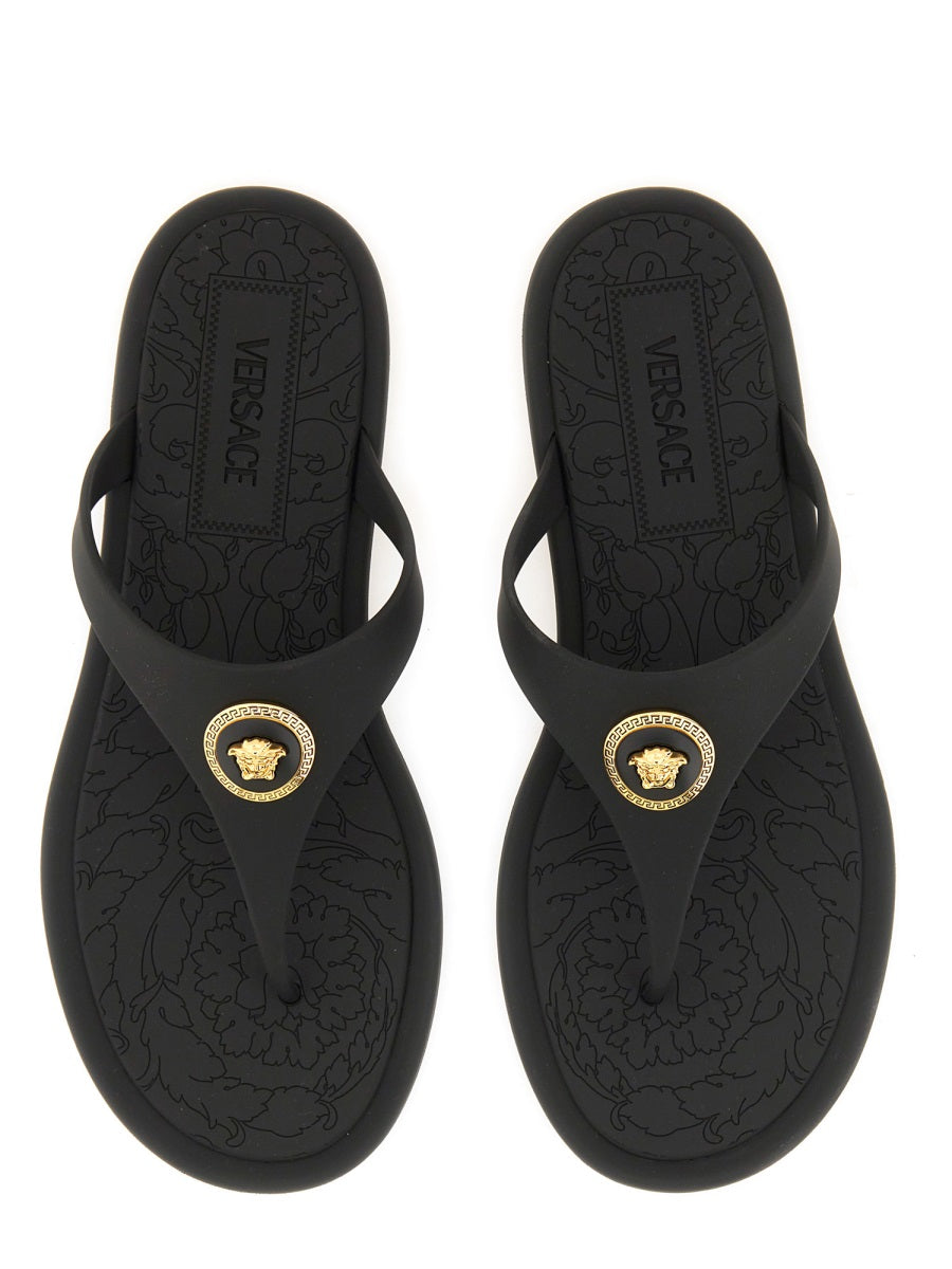 Versace Sandals - Black | Wanan Luxury