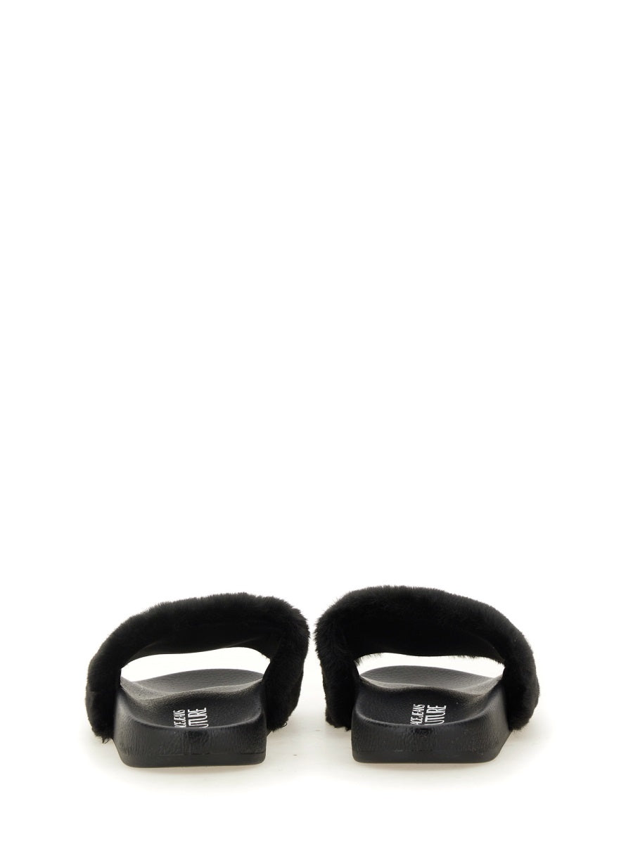 Versace Jeans Couture Sandals - Black | Wanan Luxury