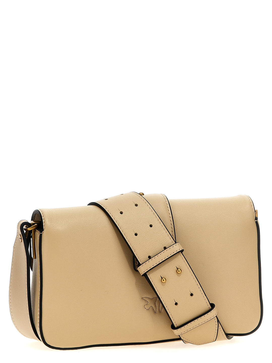 Pinko Mini Love Slouchy Shoulder Bags - Beige | 1349e157052688e94af6a27265e49da0e6ce2d26