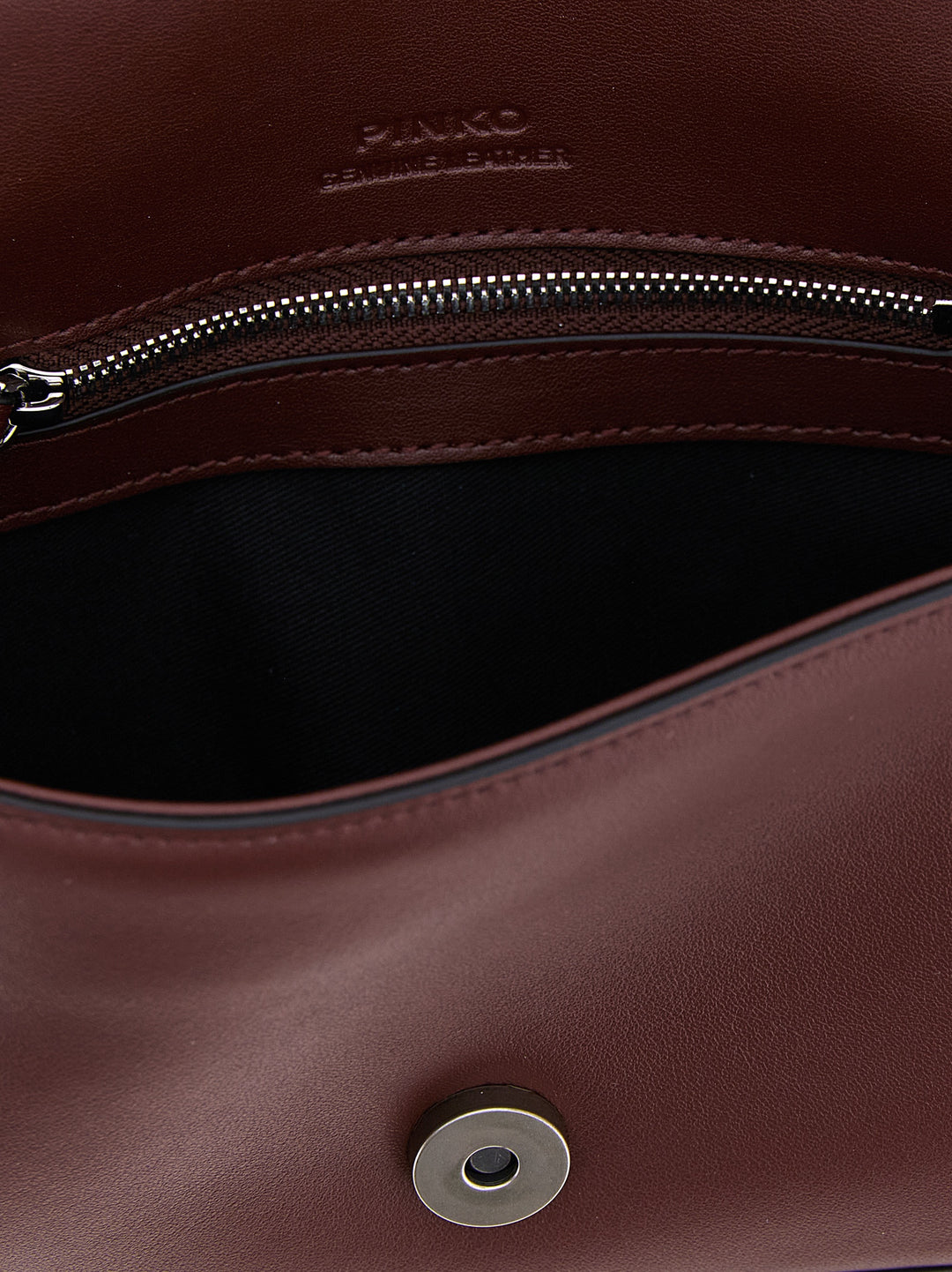 Pinko Mini Love Slouchy Shoulder Bags - Bordeaux | 28a57c145a7d9321e8023cc8b2d5a7120b4c30c4