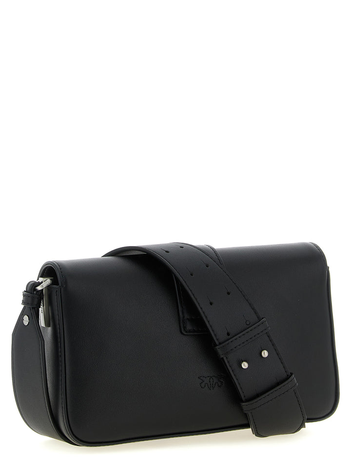 Pinko Mini Love Slouchy Shoulder Bags - Black | ad3b4937ba7f68b691f181b100d2c79ceba7827f