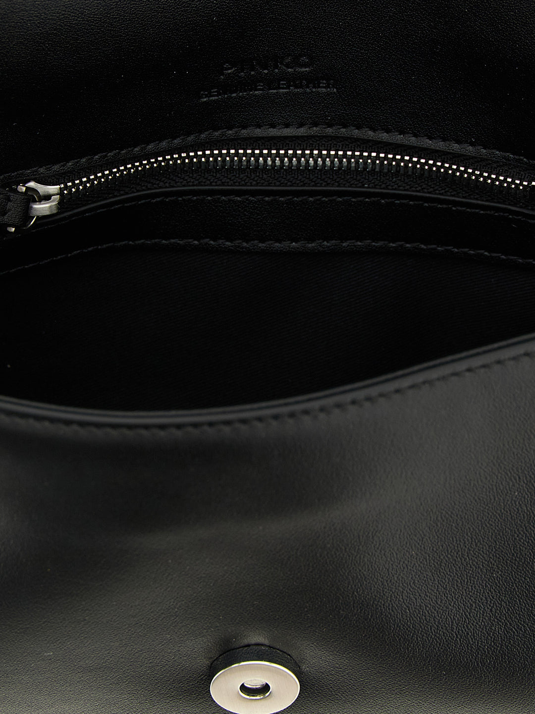 Pinko Mini Love Slouchy Shoulder Bags - Black | 71710688dc1d0ac91203bf1fadc7b4d77e858d85