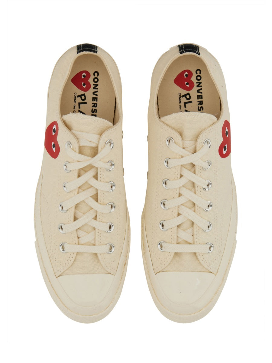 Comme Des Garçon Play x Converse Sneakers - White | Wanan Luxury