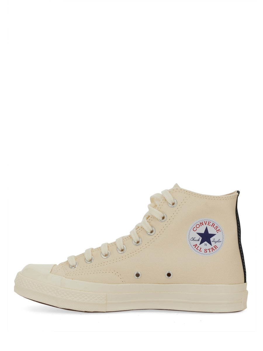 Comme Des Garçon Play x Converse Sneakers - White | Wanan Luxury