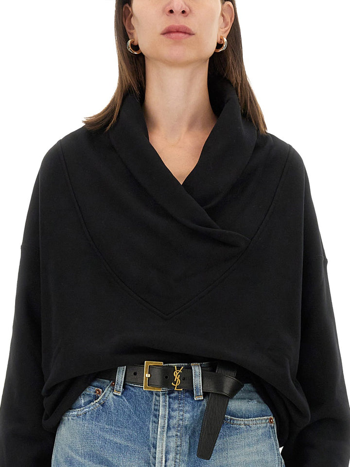 Saint Laurent Sweatshirts - Black | 3ea79d8fc1c6827b592d1beb2f859fbae7edd1ac