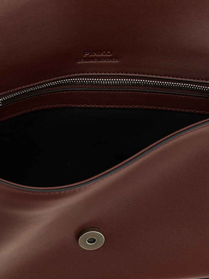 Pinko Love Slouchy Classic Shoulder Bags - Bordeaux | 20ca0b24beeb32dc1594d6ff546a8522e1140250