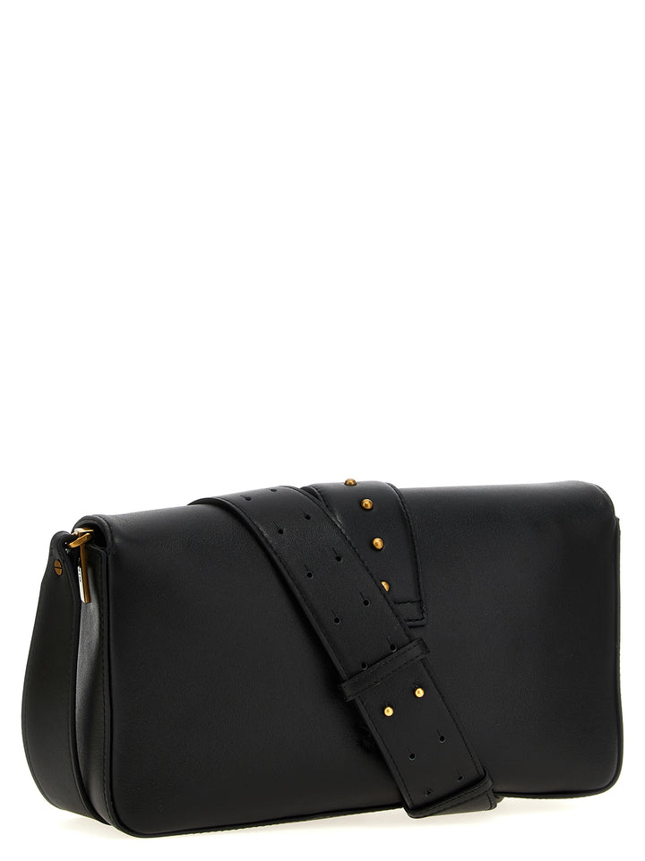 Pinko Love Slouchy Classic Shoulder Bags - Black | 3bd7db5a6ab5bb7a6f5c3cbc5c68197d6c2100d7