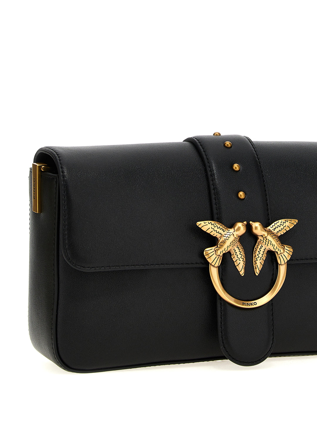 Pinko Love Slouchy Classic Shoulder Bags - Black | 5f7715eb17ba601205a8c03933fddcc387ebce07