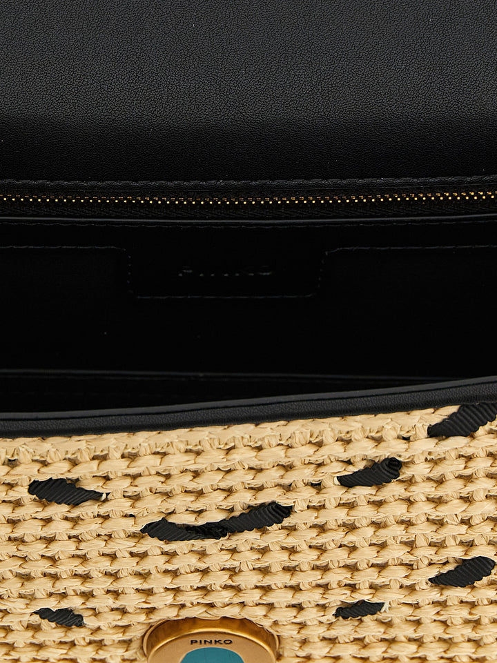 Pinko Mini Love One Light Crossbody Bags - Beige | 0ab2a75b373a8a617bdc308724c61b538ae5413d