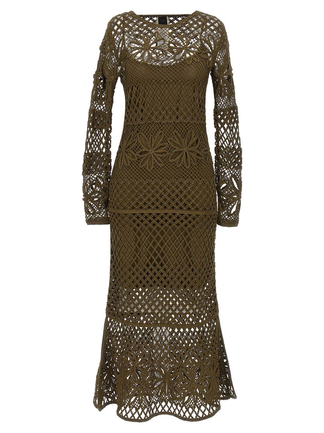 Pinko Crochet Dress Dresses - Green | 328bc83e0b8463290651a3dbfec2171b37b88195