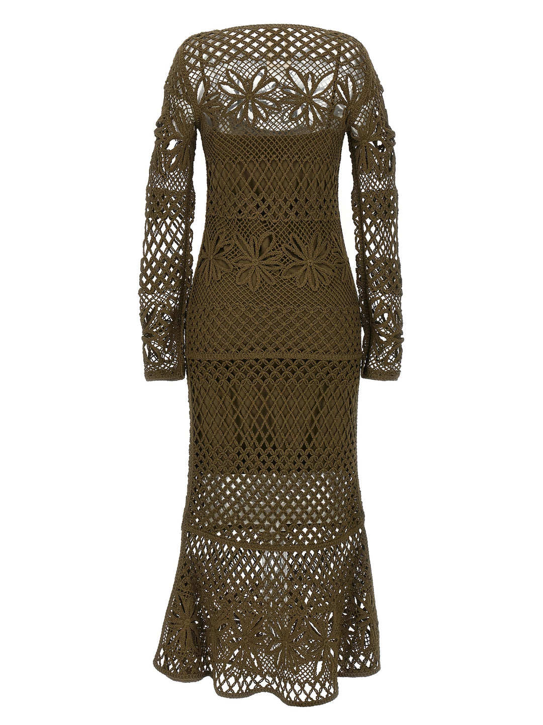 Pinko Crochet Dress Dresses - Green | c5a1d38be5856719d8b6cd545f2a5d35fa593246