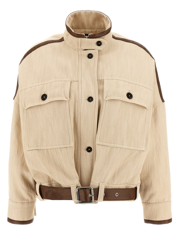 Pinko Babilonia Puffer Jackets - Beige | 92dfca56f245c130f72fcbf8f1d2f4b265e0d324