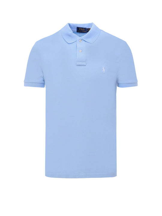 Cotton Polo Shirt With Logo Embroidery