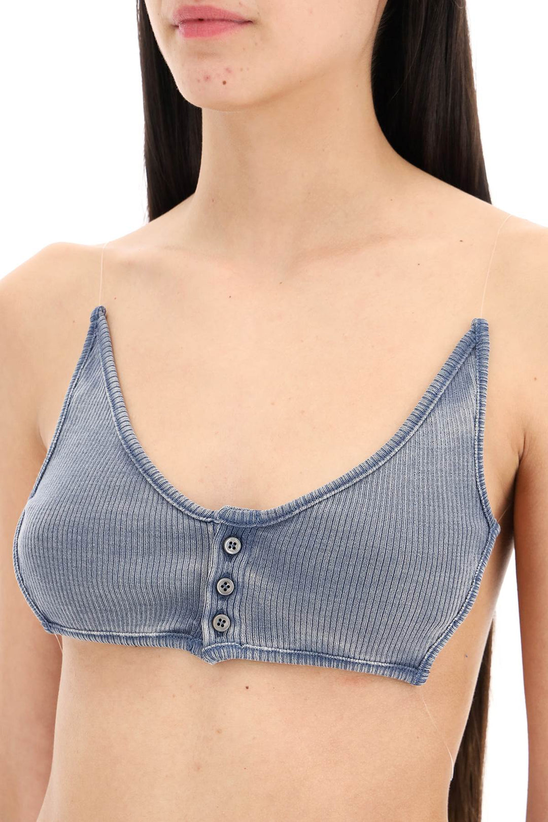 Crop Top Con Spalline Invisibili