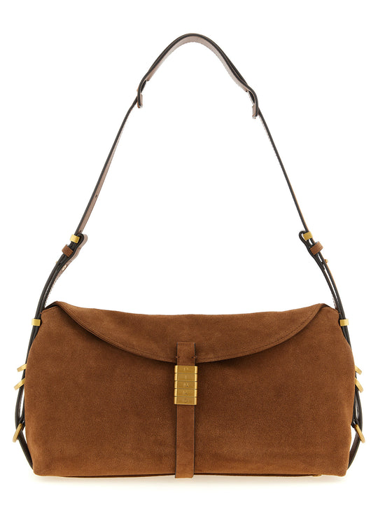 Saddle Horizontal Shoulder Bags Brown