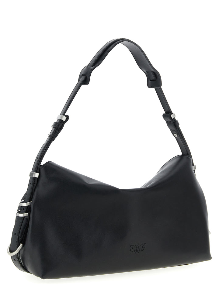 Pinko Saddle Baguette Shoulder Bags - Black | ecee949eb5e391eaf2c48edbdaa41101230035cc