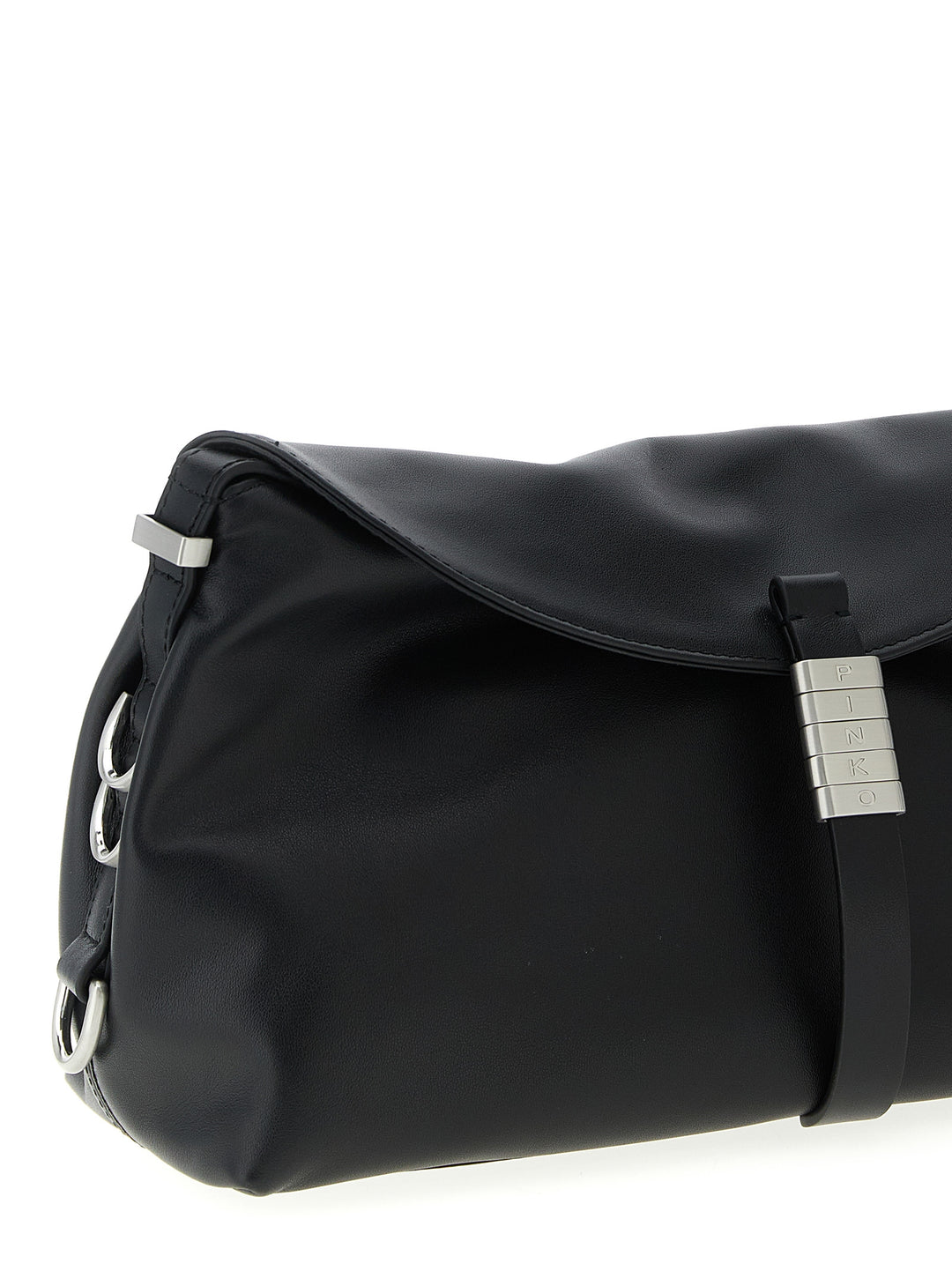 Pinko Saddle Baguette Shoulder Bags - Black | 701da03163b9d587ebeee9df6fdcd4a0c18d73d2