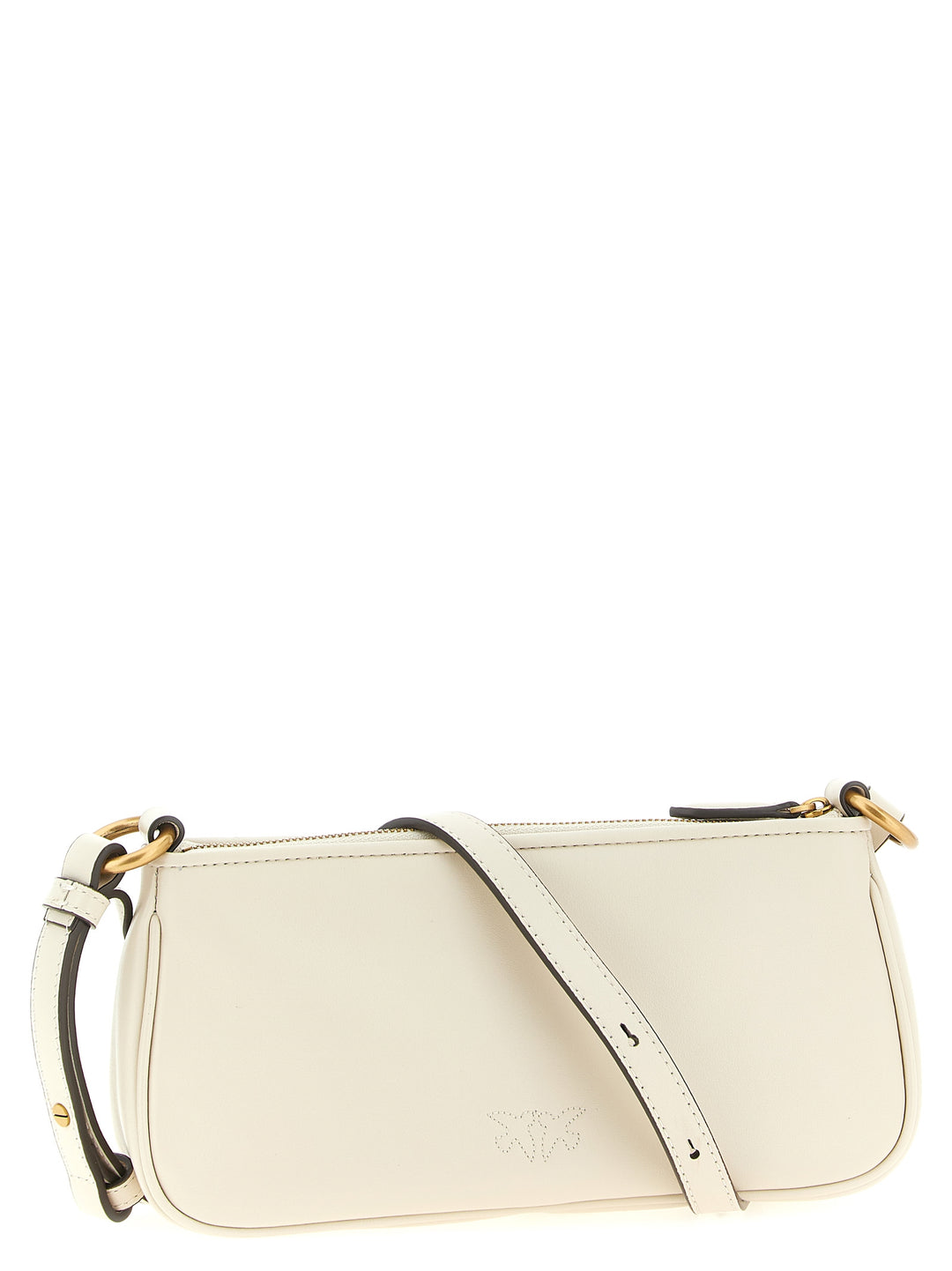 Pinko Half Moon Baguette Crossbody Bags - White | cd72f3e8ab5a8904aeeb62769c9872080127496b