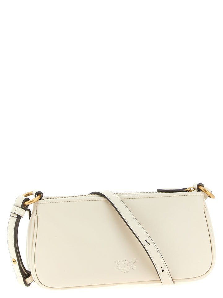 Pinko Half Moon Baguette Crossbody Bags - White | cd72f3e8ab5a8904aeeb62769c9872080127496b