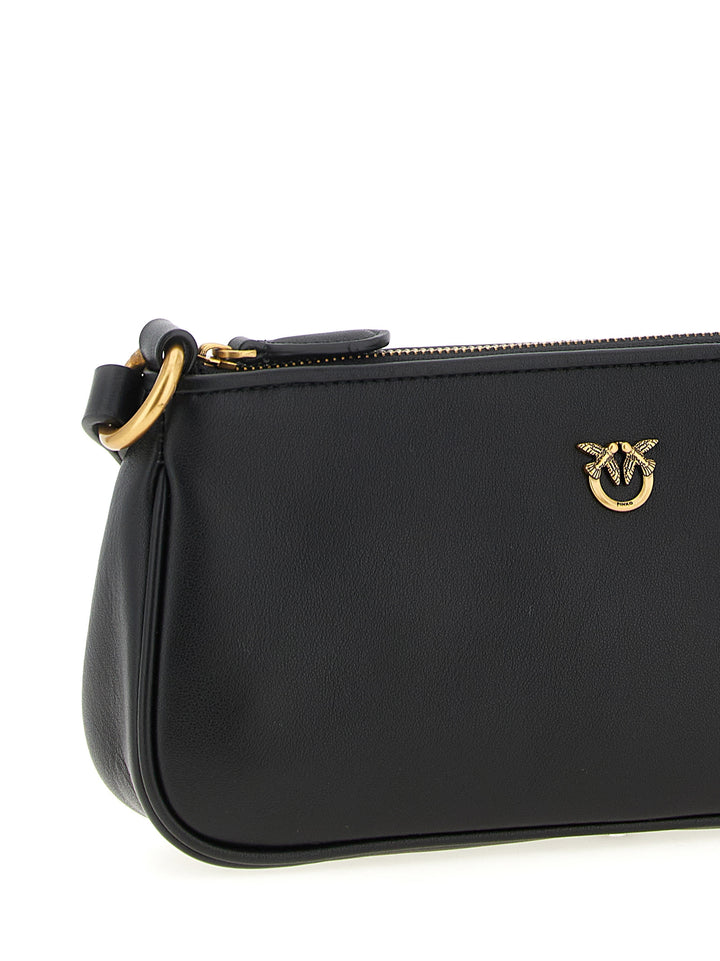 Pinko Half Moon Baguette Crossbody Bags - Black | 81ec8e2fc5961cbcd1709a93ff7883f11b9e92b8