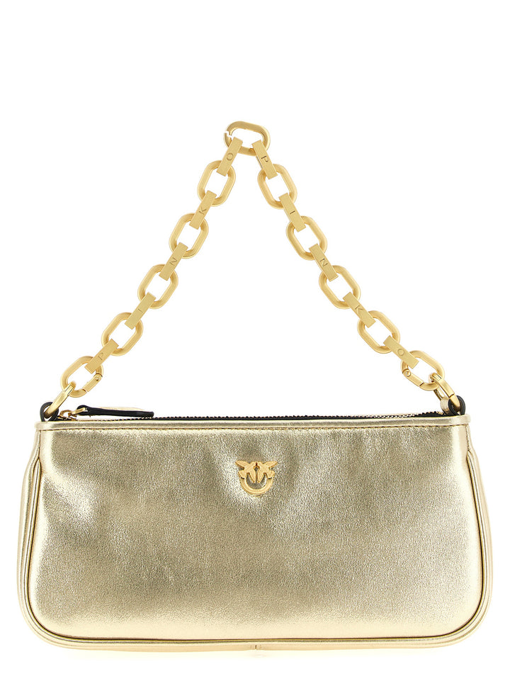 Pinko Half Moon Baguette Crossbody Bags - Gold | f671303b315957015ade8d4fb3b2ff6f355ccbe7