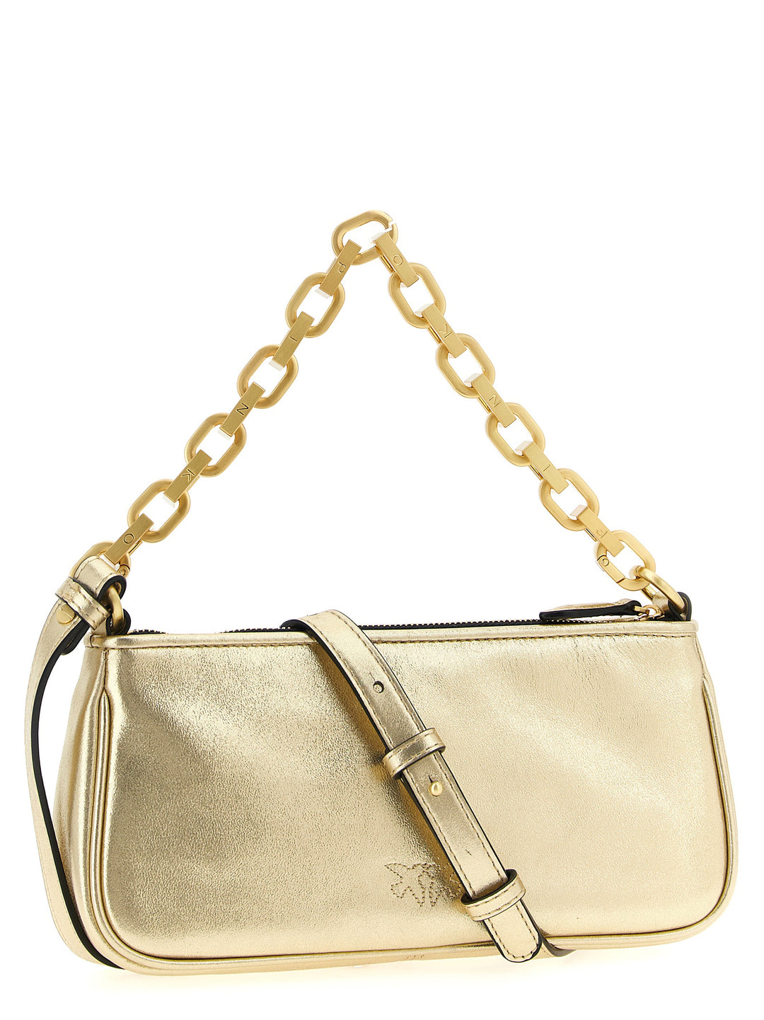 Pinko Half Moon Baguette Crossbody Bags - Gold | 0c0234faf0d41ea79310cba28d5278ab3a4fdc0f