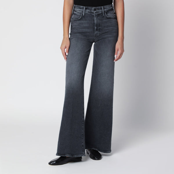 The Hustler Roller Sneak Jeans In Dark Grey Denim