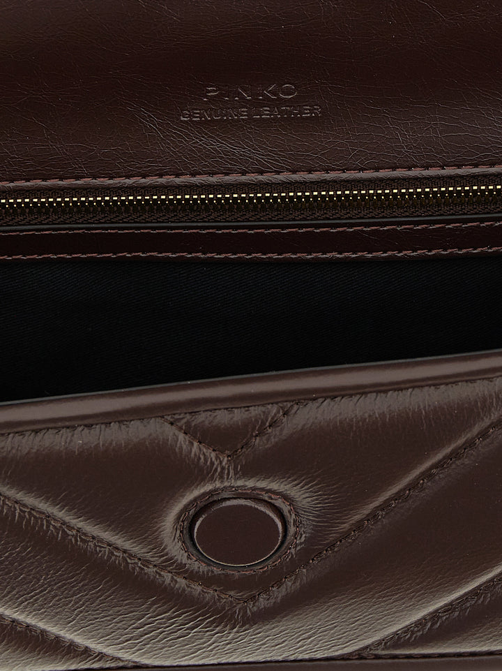 Pinko Love Box Baguette Hand Bags - Bordeaux | 5eb6ccb1279dd580b221ab4e561a785bac47a475