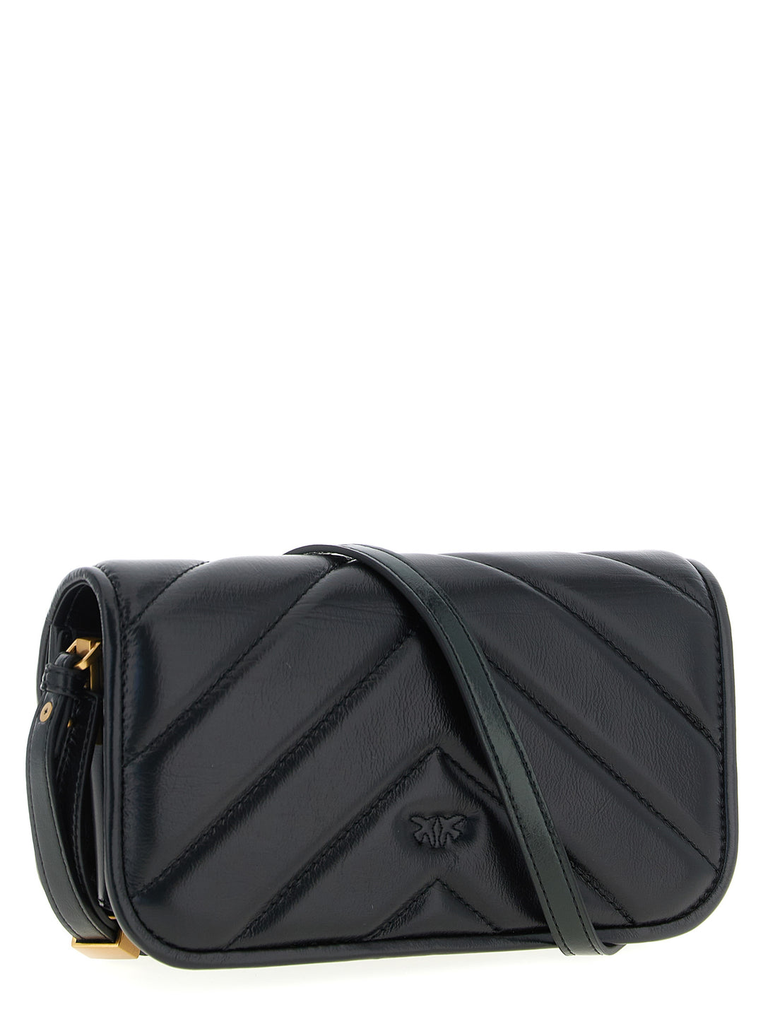 Pinko Love Box Baguette Hand Bags - Black | be0176eca6f2b744d650a53a5b654a5f0d8fb1f7
