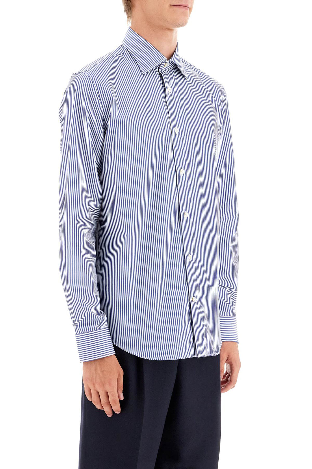 Slim Fit Twill Shirt For Men