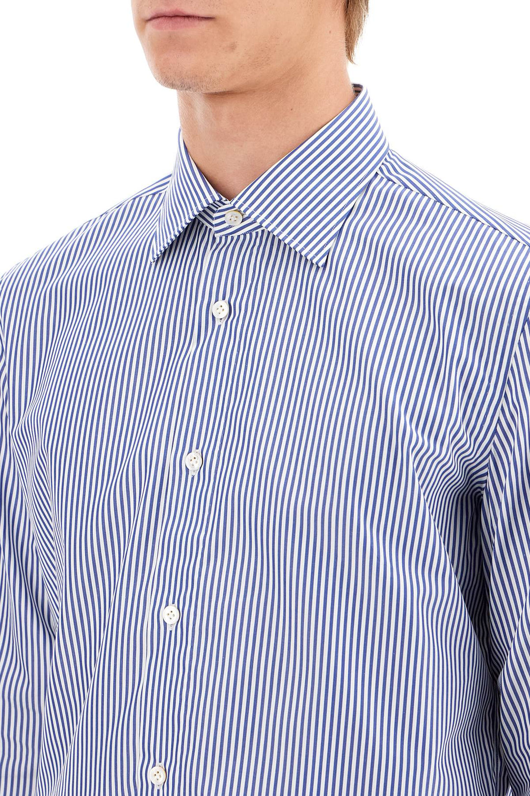 Slim Fit Twill Shirt For Men