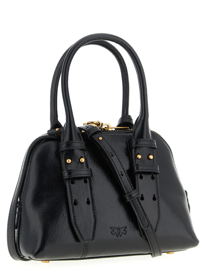 Pinko Bowling Mini Hand Bags - Black | a16a2799c4a773b505742aa76c7625c008740d47