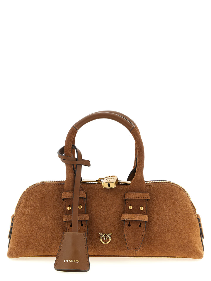 Pinko Bowling Baguette Shoulder Bags - Brown | 8c9d6ab04442e7a9799763d4021608ee062e79e8