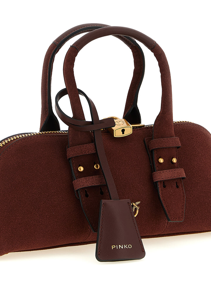 Pinko Bowling Baguette Shoulder Bags - Bordeaux | 0e8114df125086e0e8b418a43337e8656a0aebb9