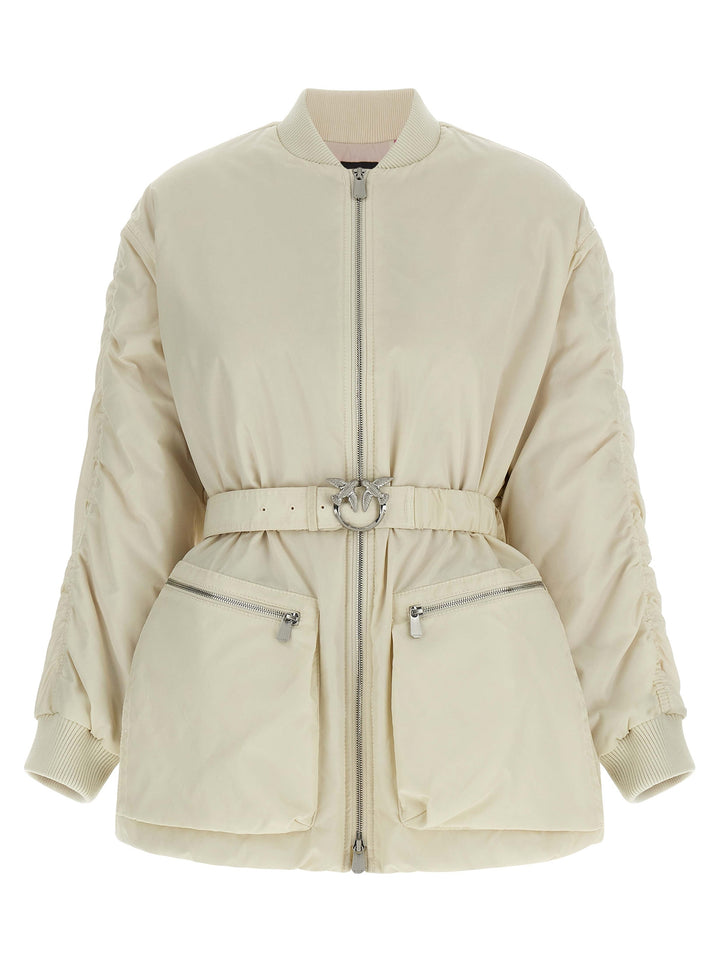 Pinko Bacon Puffer Jackets - Beige | 8041e9e50f20dc887fbecded3d6cef89f9e846f6