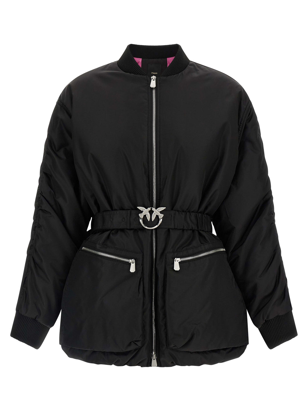 Pinko Bacon Puffer Jackets - Black | c7d40cbbf47d4bbafcb9451997d5e7b70a4fc801