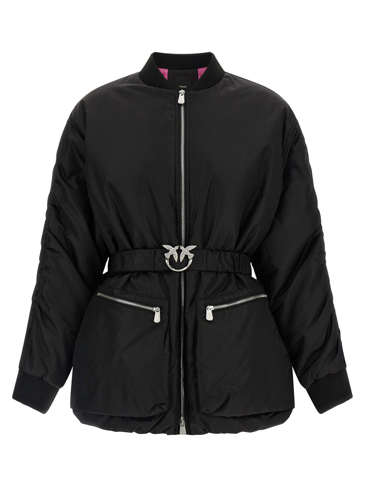 Pinko Bacon Puffer Jackets - Black | c7d40cbbf47d4bbafcb9451997d5e7b70a4fc801
