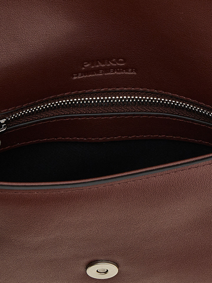 Pinko Love One Slouchy Baby Crossbody Bags - Bordeaux | 5bb20c347030c55e8ce9ac46430eab5b59fa83dd