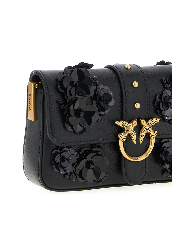 Pinko Baby Love Slouchy Shoulder Bags - Black | 8b71e7dfcfa5d174fb3f9785cc32c0bc11b598d8