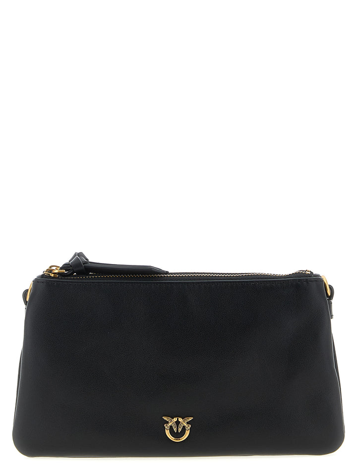 Pinko Double Crossbody Bags - Black | da3b0f8744ea6b72af7b9af1549beac907f65348