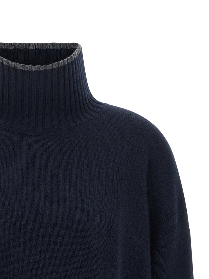 Pinko Turtle-Neck Sweater Sweaters and Cardigans - Blue | 61029eaf5985e6ecbe5e787ce56fc500990b9a90