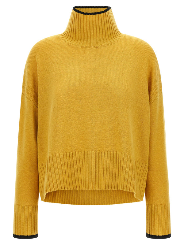Turtle-Neck Sweater Sweaters And Cardigans Yellow