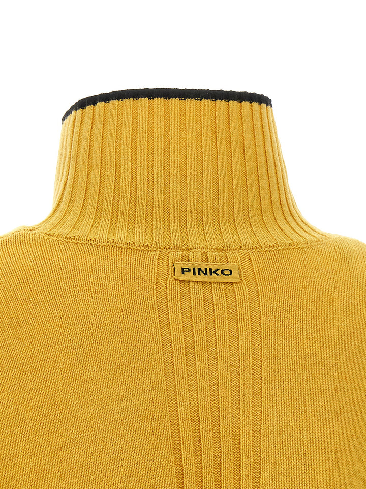 Pinko Turtle-Neck Sweater Sweaters and Cardigans - Yellow | 74fc7ddf47b51cc197a3bc3105f2a944443defab