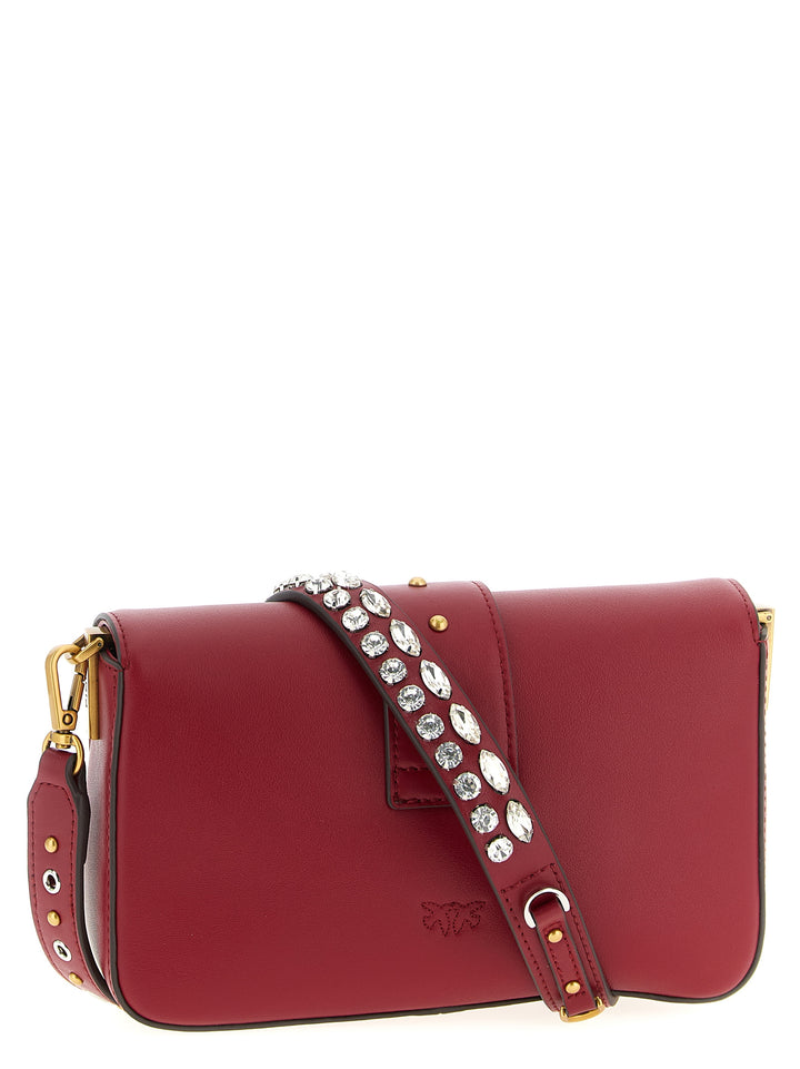 Pinko Mini Love Slouchy Shoulder Bags - Red | 08ac4100c7087c891ed181511a7408708b04670a