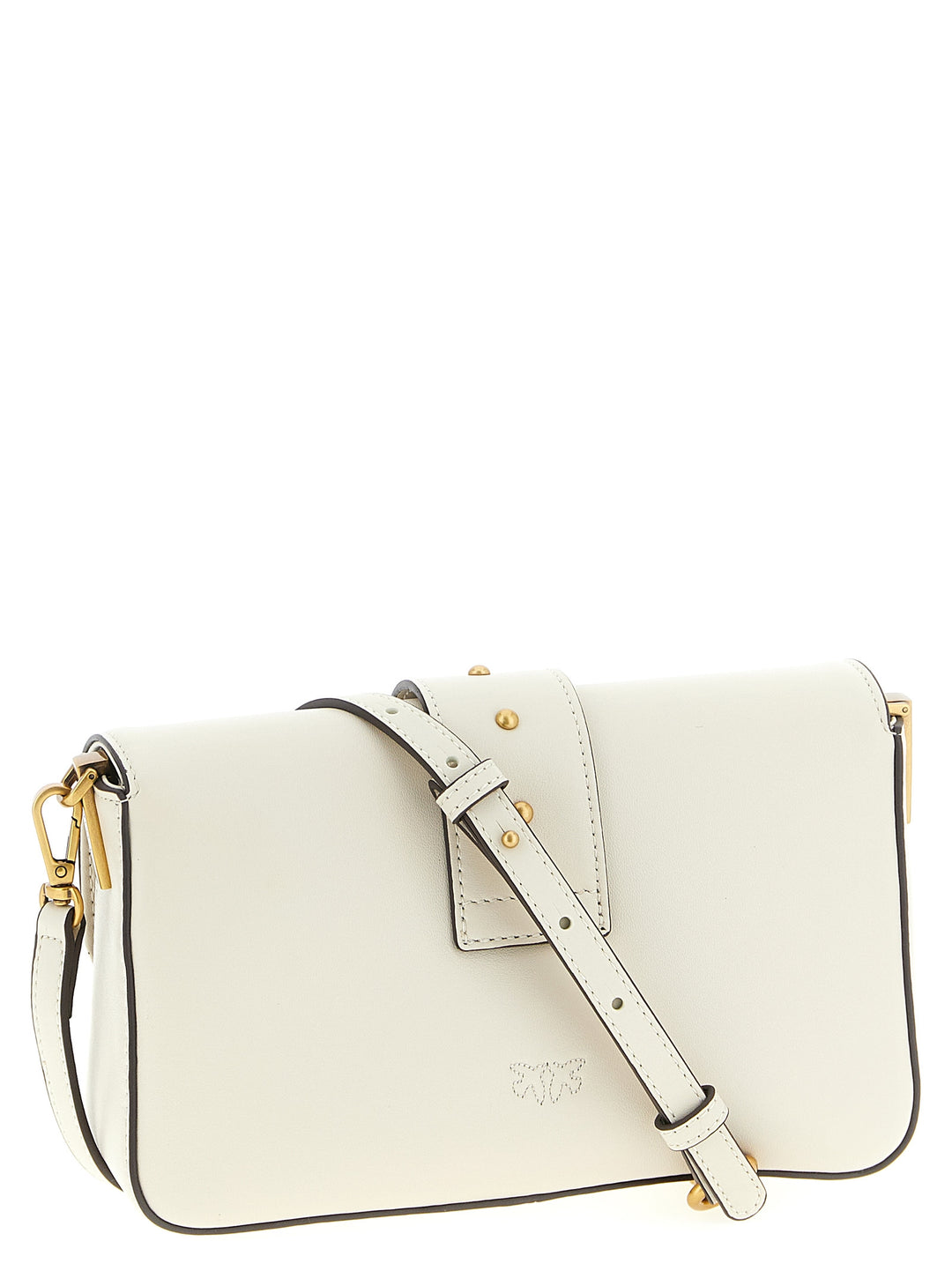 Pinko Mini Love Slouchy Shoulder Bags - White | 3491107ae598dda511e01777f2b172be5e67f886