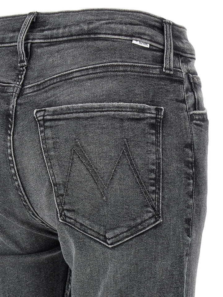 The Mid Rise Rider Skimp Jeans Gray