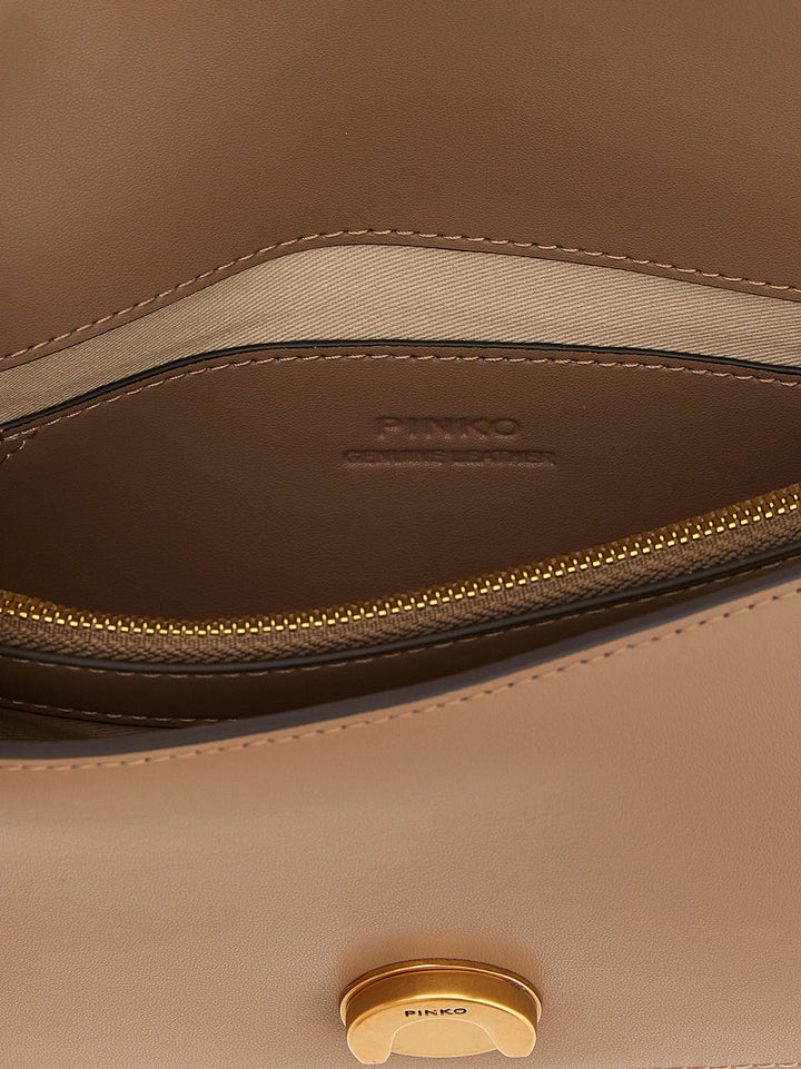 Pinko Love One Mini Crossbody Bags - Beige | 52fd04512e82e6d7aac3ba29e832ee8cfb2779ec
