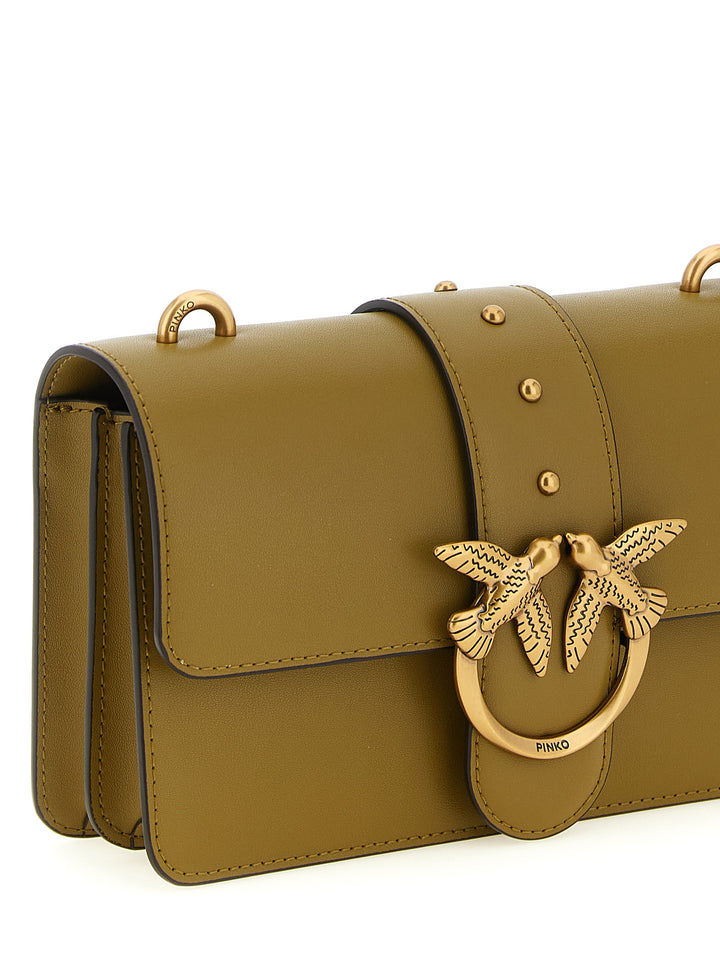 Pinko Love One Mini Crossbody Bags - Green | 94b4be1158bb52a3b85cc064a44d6c04eafb7c5d