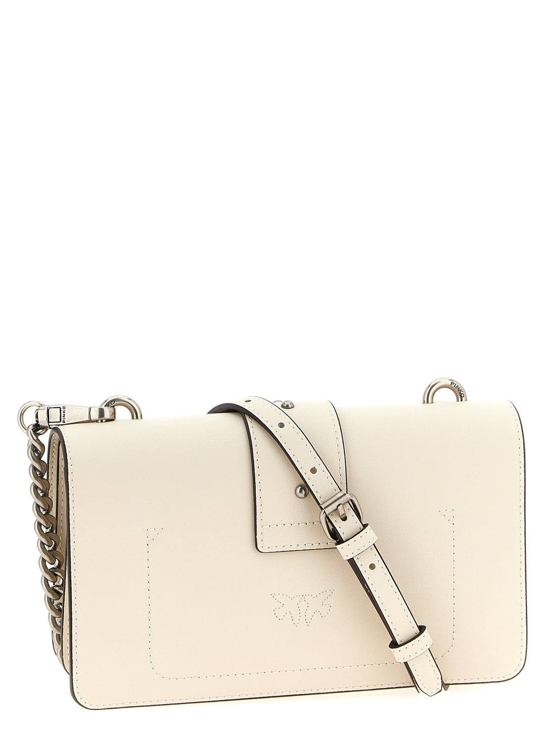 Pinko Love One Mini Crossbody Bags - White | 65b0886f9d17e4d6aa64d51a513f8bdfb167e813