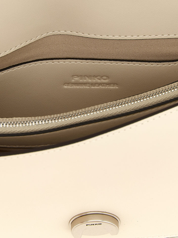 Pinko Love One Mini Crossbody Bags - White | 8c035bea468cb874191faabce10c475c0d9d49a7